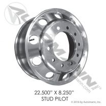 Automann Stud Pilot 22.5 x8.25 Aluminum Wheel | Peterbilt Truck Parts