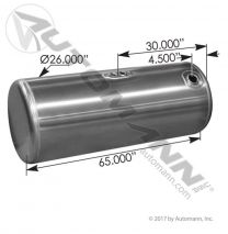 Automann Round Peterbilt Fuel Tank- Driver Side